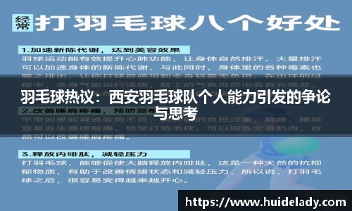 羽毛球热议：西安羽毛球队个人能力引发的争论与思考