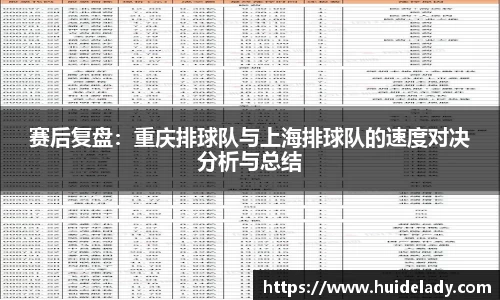 赛后复盘：重庆排球队与上海排球队的速度对决分析与总结